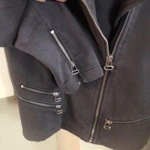 Women’s Gap Motorcycle Jacket NWT, sz S Dark Grey